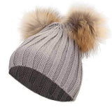 Thickening Warming  Double Fling Wool Knitted Hat Winter Ski Cap