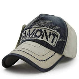 Unisex Cotton Embroidery Washed Vintage Baseball Cap Adjustable Golf Snapback Hat For Men Women