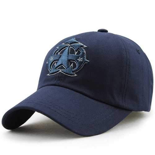 Unisex Cotton Vintage Five Star Embroidery Baseball Cap Adjustable Golf Snapback Hat For Men Women