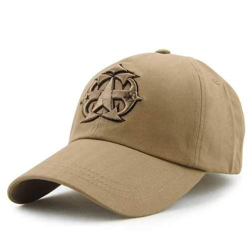 Unisex Cotton Vintage Five Star Embroidery Baseball Cap Adjustable Golf Snapback Hat For Men Women