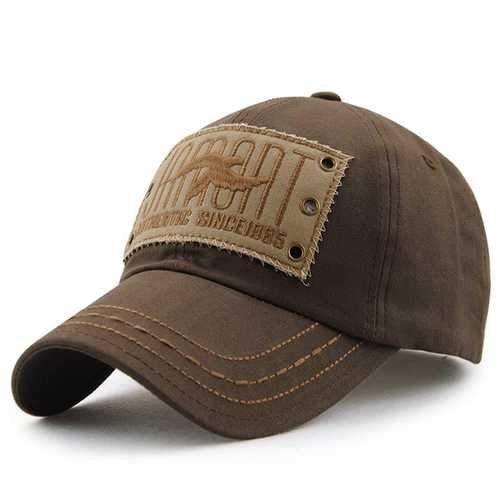 Unisex Cotton Vintage Embroidery Baseball Cap Adjustable Golf Snapback Hat For Men Women