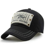 Unisex Cotton Vintage Embroidery Baseball Cap Adjustable Golf Snapback Hat For Men Women