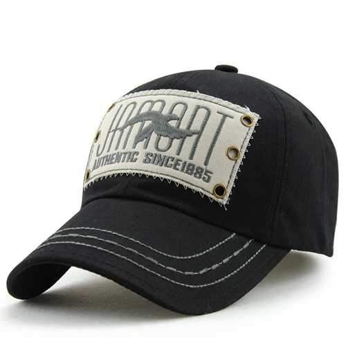 Unisex Cotton Vintage Embroidery Baseball Cap Adjustable Golf Snapback Hat For Men Women