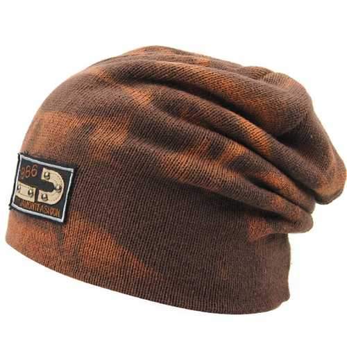 Unisex Knitted Beanie Hat Baggy Slouchy Knitting Mens Skiing Outdoor Elastic Cap