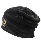 Unisex Knitted Beanie Hat Baggy Slouchy Knitting Mens Skiing Outdoor Elastic Cap