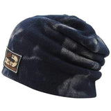 Unisex Knitted Beanie Hat Baggy Slouchy Knitting Mens Skiing Outdoor Elastic Cap