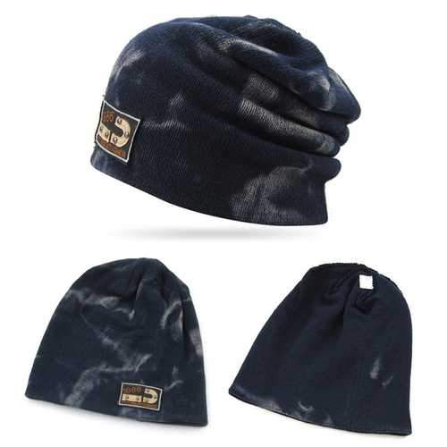 Unisex Knitted Beanie Hat Baggy Slouchy Knitting Mens Skiing Outdoor Elastic Cap