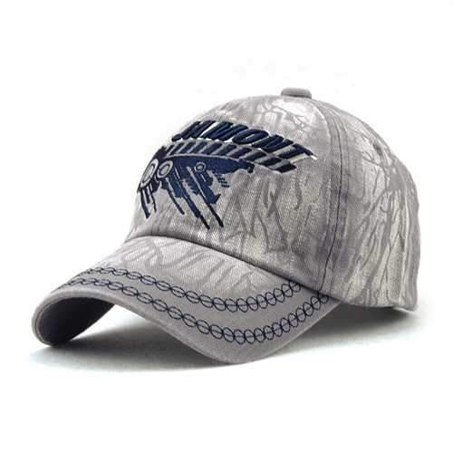 Unisex Cotton Washed Vintage Embroidery Baseball Cap Adjustable Golf Snapback Hat