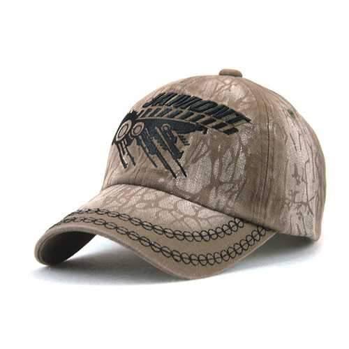 Unisex Cotton Washed Vintage Embroidery Baseball Cap Adjustable Golf Snapback Hat