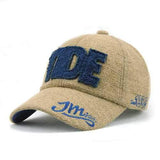 Unisex Cotton Blend TIDE Letter Embroidery Baseball Cap Adjustable Golf Snapback Hat For Men Women