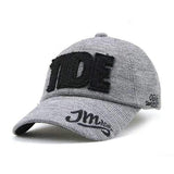 Unisex Cotton Blend TIDE Letter Embroidery Baseball Cap Adjustable Golf Snapback Hat For Men Women