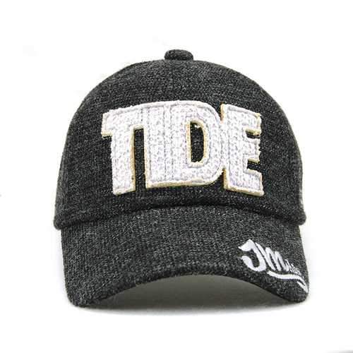 Unisex Cotton Blend TIDE Letter Embroidery Baseball Cap Adjustable Golf Snapback Hat For Men Women