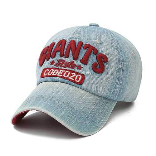 Men Cotton Denim Washed Baseball Caps Women Vintage Adjustable Outdoor Snapback Hat