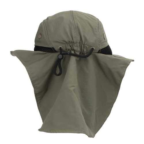 Unisex Boonie Snap Hat Brim Ear Neck Cover Sun Flap Cap Hunting Fishing Boating Hiking
