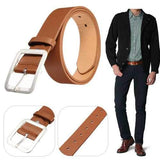 Men Business PU Leather Belts Casual Pin Buckle