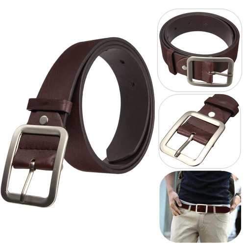 Men Business PU Leather Belts Casual Pin Buckle