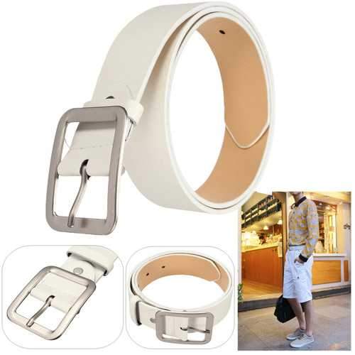 Men Business PU Leather Belts Casual Pin Buckle
