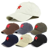Unisex Baseball Cap Golf Hat Ball Five-Pointed Star Embroidery Casual Sun Caps Outdoor Sports Hat