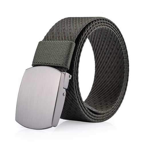 125CM Mens Women Nylon Alloy Buckle Belt Outdoor Casual Military Tactical Durable Pants Strips