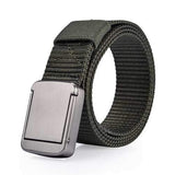 118CM Mens Women Nylon Alloy Buckle Belt Outdoor Casual Military Tactical Durable Pants Strips