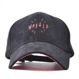 Women Letter Corduroy Embroidery Baseball Cap Men Adjustable Outdooors Sports Hip-hop Hat