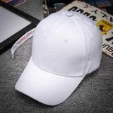 Unisex Men Women Letter Ribbon Sun Visor Peaked Cap Baseball Cap Hip-hop Hat