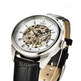 LYNDO Mechanical Watch Self-winding Leather Watch Band Fashion Classic Casual Men Watch