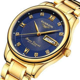 GUANQIN GJ16050 Luxury Men Mechanical Watch Gold Fine Steel Strap Automatic Wrist Watch