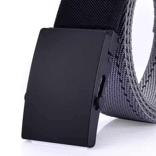 125CM Men Nylon Alloy Buckle Belt Outdoor Sport Military Durable Pants Strip