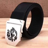 120CM Mens Nylon Alloy Buckle Military Tactical Belts Outdoor Jeans Strip
