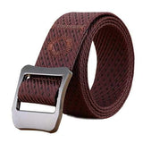 120CM Mens Nylon Military Tactical Belt Casual Alloy Pin Buckle Waistband