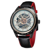 FORSINING A2 Geniue Leather Strap Men Sport Fashion Self-winding Mechanical Watch