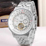 JARAGAR F120506 Fashion Automatic Mechanical Watch Stainless Steel Strap Men Wrist Watch