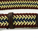 Men Women Unisex Casual Woven Braided Stretch Elastic Belt Waistband
