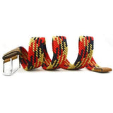 Fashion Men Women Woven Elastic Stretch Waistband Casual Jeans Belt