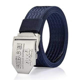 125CM Men Casual Nylon Alloy Buckle Belt Outdoor Sport Army Tactical Jeans Strap