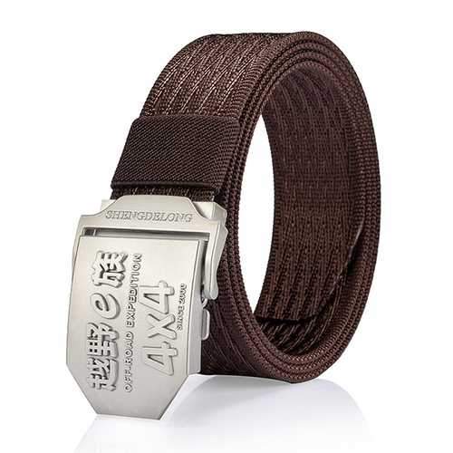 125CM Men Casual Nylon Alloy Buckle Belt Outdoor Sport Army Tactical Jeans Strap