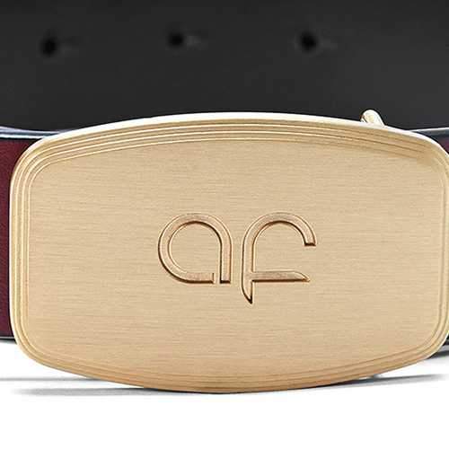 125CM Men Business Genuine Leather Belt Fashion Durable Copper Buckle Waistband
