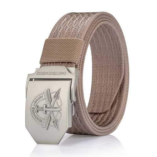 125CM Mens Nylon Military Durable Metal Buckle Belt Casual Breathable Jeans Waistband