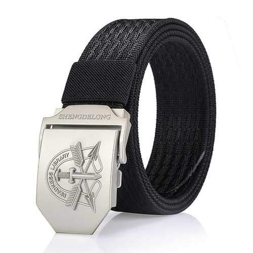 125CM Mens Nylon Military Durable Metal Buckle Belt Casual Breathable Jeans Waistband