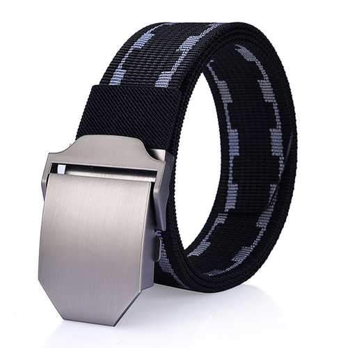 125cm Men Nylon Army Tactical Belt Durable Outdoor Sports Casual Automatic Buckle Pants Strap
