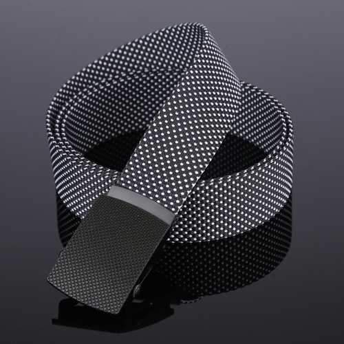 130CM Mens Casual Nylon Dots Smooth Buckle Waist Outdoor Durable Military Tactical Belt