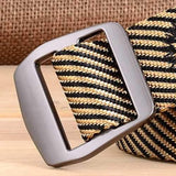 120CM Mens Twill Nylon Tactical Belt Durable Casual Alloy Buckle Jeans Waistband