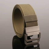 130CM Mens Double Ring Buckle Belt Nylon Military Tactical Durable Sport Jeans Waistband