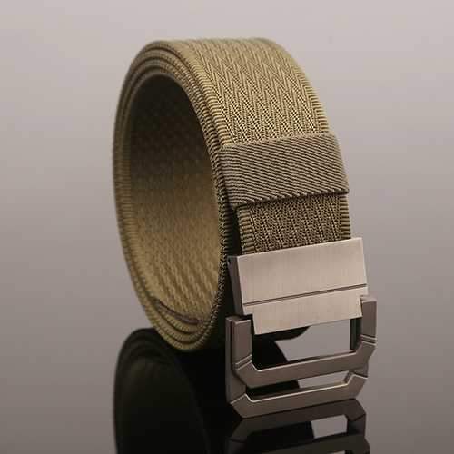130CM Mens Double Ring Buckle Belt Nylon Military Tactical Durable Sport Jeans Waistband