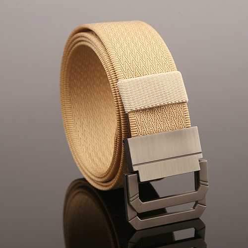 130CM Mens Double Ring Buckle Belt Nylon Military Tactical Durable Sport Jeans Waistband