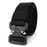 125CM Mens Nylon Outdoor Tactical Military Army Belt Heavy Duty Buckle Waistband