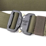 125CM Mens Nylon Outdoor Tactical Military Army Belt Heavy Duty Buckle Waistband