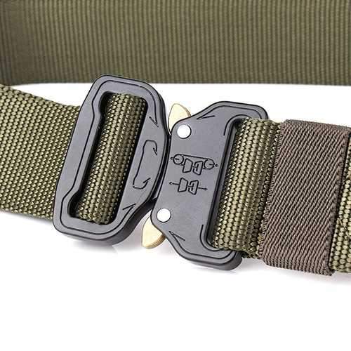 125CM Mens Nylon Outdoor Tactical Military Army Belt Heavy Duty Buckle Waistband