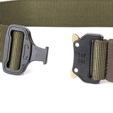 125CM Mens Nylon Outdoor Tactical Military Army Belt Heavy Duty Buckle Waistband